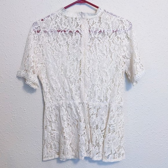 To Brief Ivory Lace Top - Medium 🩷 - Picture 2 of 5